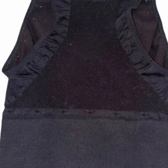 FREE PEOPLE BREATHABLE MESH SEAMLESS YOGA LIMBER CROP TOP BLACK SIZE XS/S - Picture 6 of 13